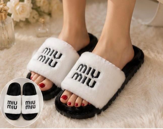 тапочки miu miu,,женские тапочки,тапки женские,домашние тапочки