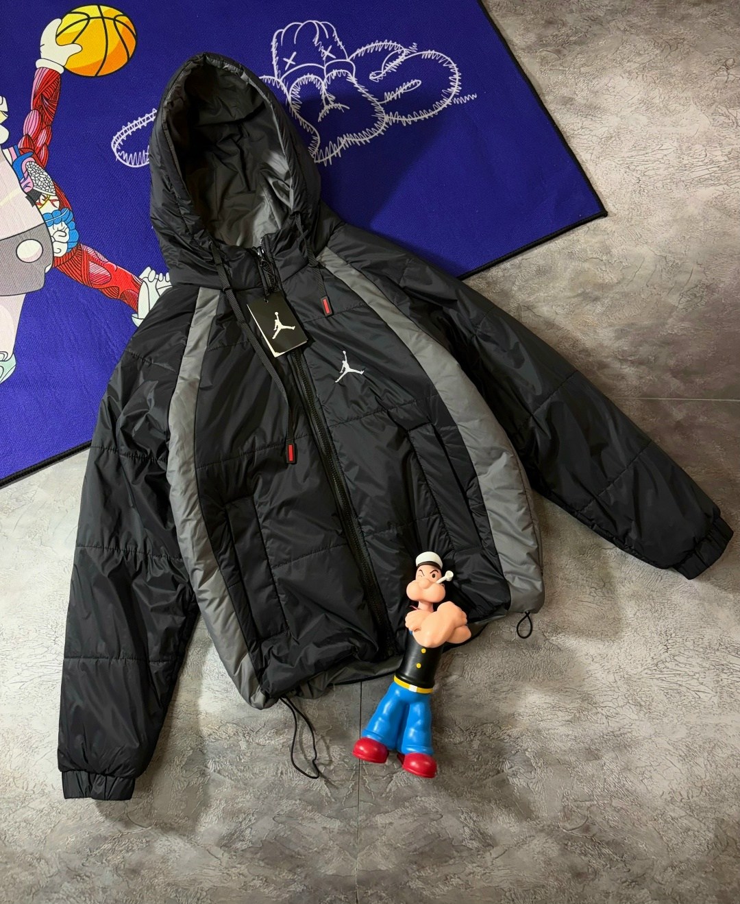 куртка-пуховик jordan essential puffer da9806-010,пуховик jordan,пуховик jordan essential,пуховик jordan essential puffer jacket black,куртка jordan