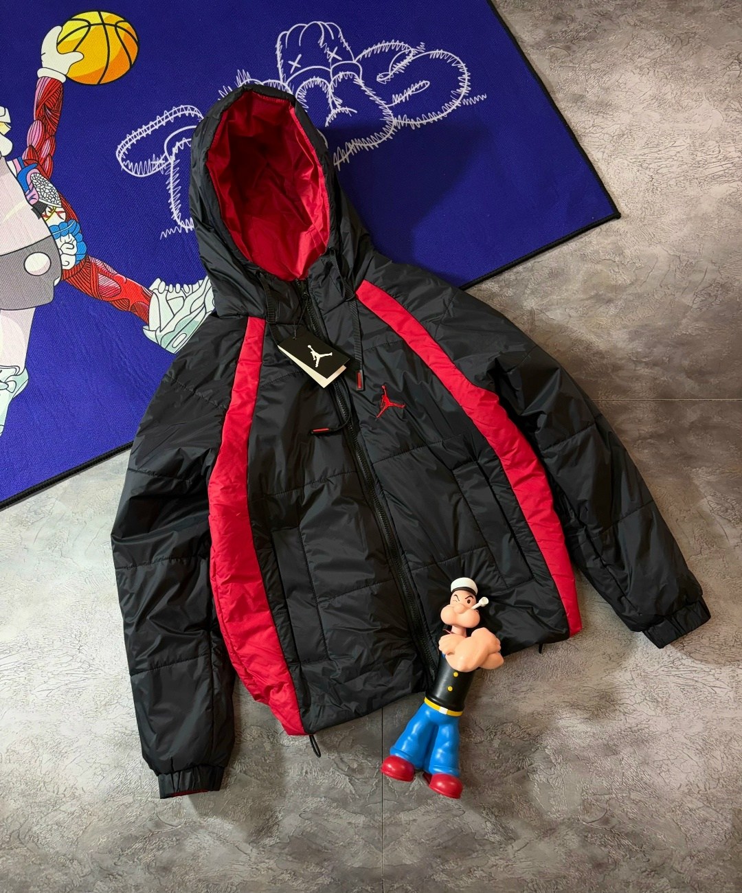 куртка-пуховик jordan essential puffer da9806-010,пуховик jordan,пуховик jordan essential,пуховик jordan essential puffer jacket black,куртка jordan