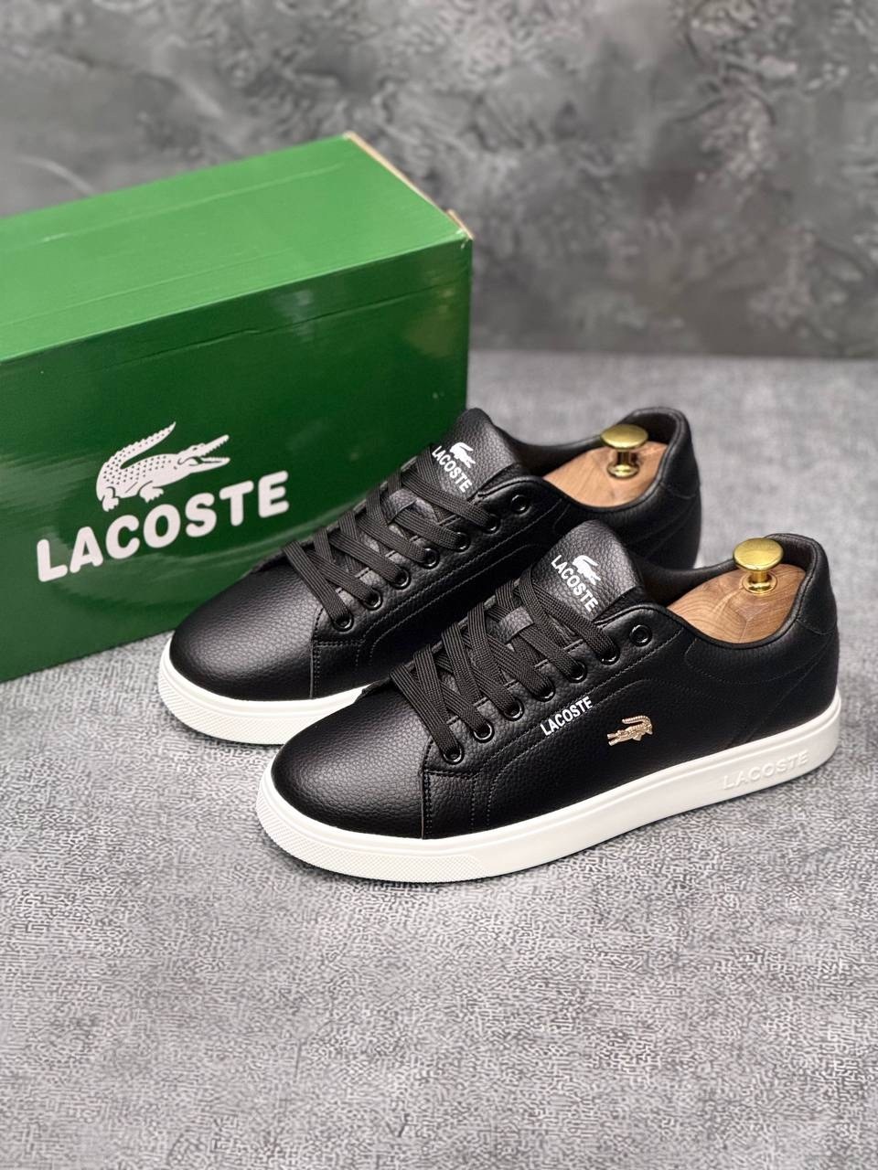 кроссовки lacoste,кеды lacoste,,мужские кроссовки lacoste чёрный, лакоста