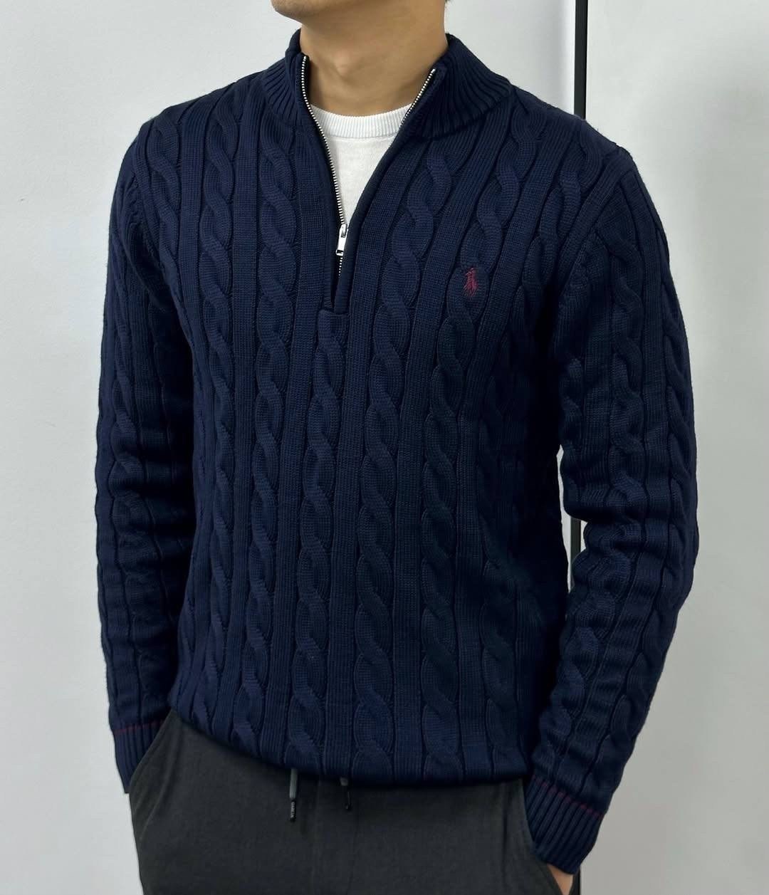 свитер polo ralph lauren,джемпер polo ralph lauren,свитер ralph lauren шерстяной трикотаж французский синий,свитер мужской,ralph lauren sweater