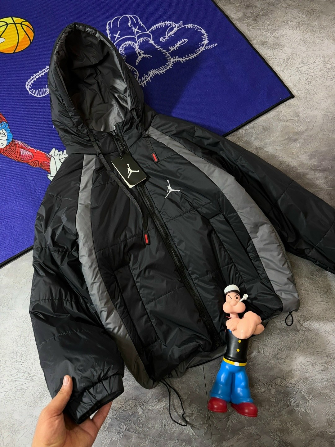 куртка-пуховик jordan essential puffer da9806-010,пуховик jordan,пуховик jordan essential,пуховик jordan essential puffer jacket black,куртка jordan
