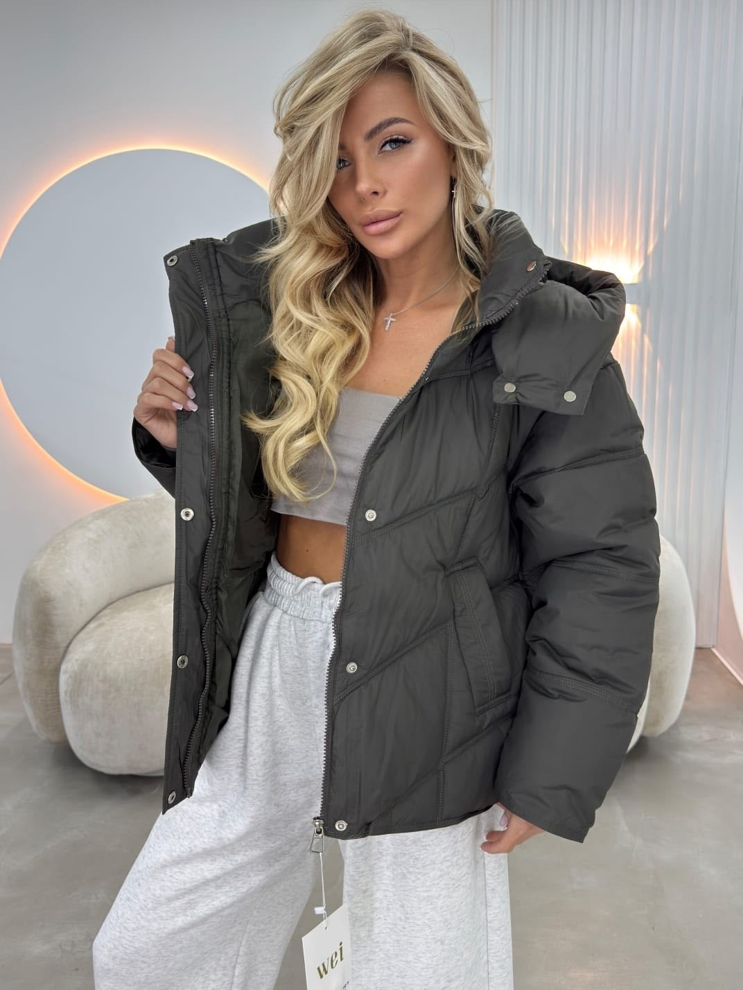 куртка зимняя с капюшоном hd fashions,демисезонная куртка,женская демисезонная куртка,куртка оверсайз,куртка