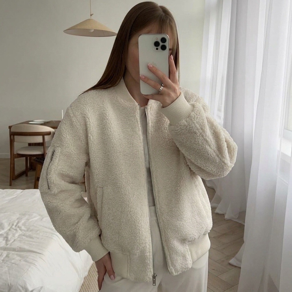 куртка-бомбер oversize из ткани с ворсом серый,куртка-бомбер оверсайз из ткани с ворсом befree цвет темно-серый,куртка бомбер,куртка-бомбер оверсайз из ткани с ворсом befree,женская повседневная серая
