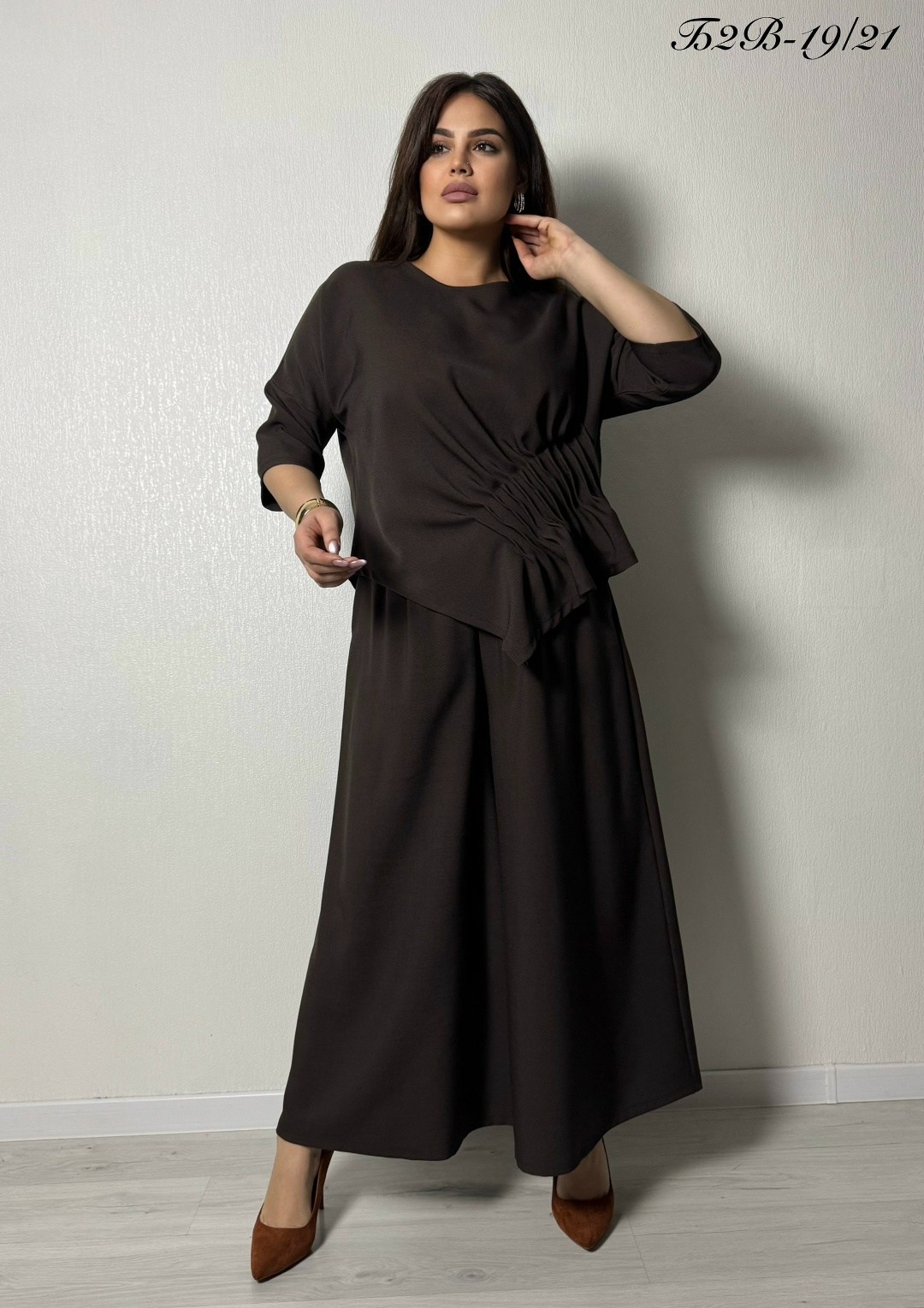 женский костюм,,костюм двойка,костюм нарядный больших размеров oversize assorti-moda,брючный комплект