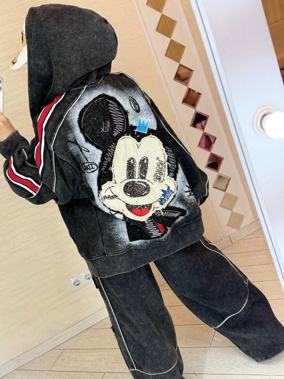 куртка джинсовая s&h stylish happy микки маус,джинсовая куртка с микки маусом,джинсовка с микки маусом женские,теплая джинсовая куртка микки маус,куртка джинсовая jeans fashion микки маус
