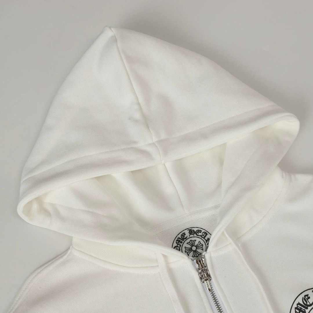 толстовка chrome hearts,зип худи chrome hearts,худи chrome hearts,белое худи,белые толстовки