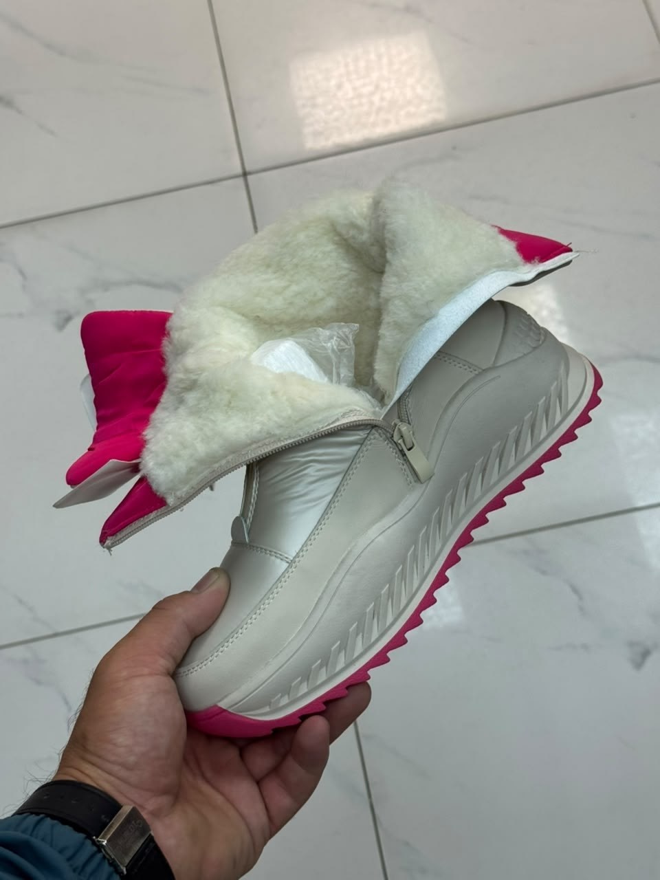 зимние дутики на платформе с мехом elegance emporium,,женские угги,дутики женские зимние,дутики женские