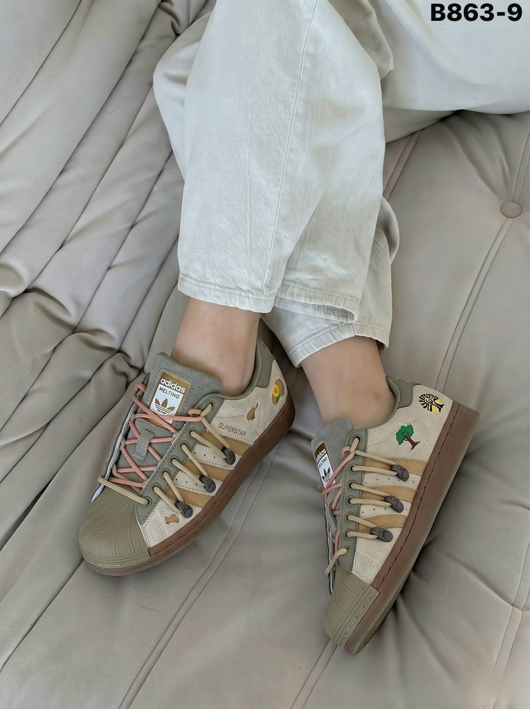 кроссовки adidas superstar x melting sadness,кроссовки adidas superstar,кроссовки melting sadness adidas originals superstar,adidas superstar x melting sadness green brown,кроссовки adidas nbhd/neighb