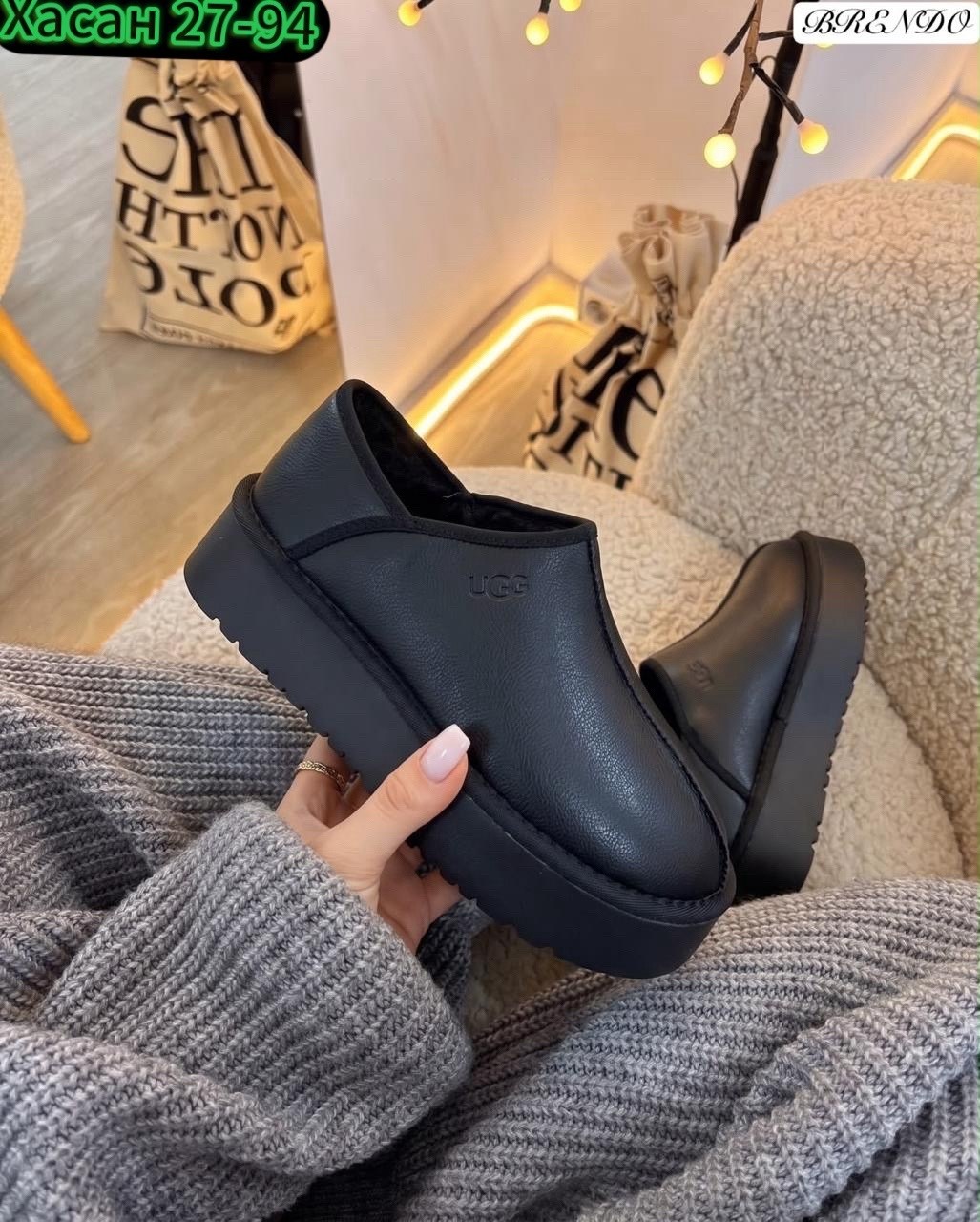 угги женские,,угги женские ugg,угги женский черный,ugg tazz platform leather black