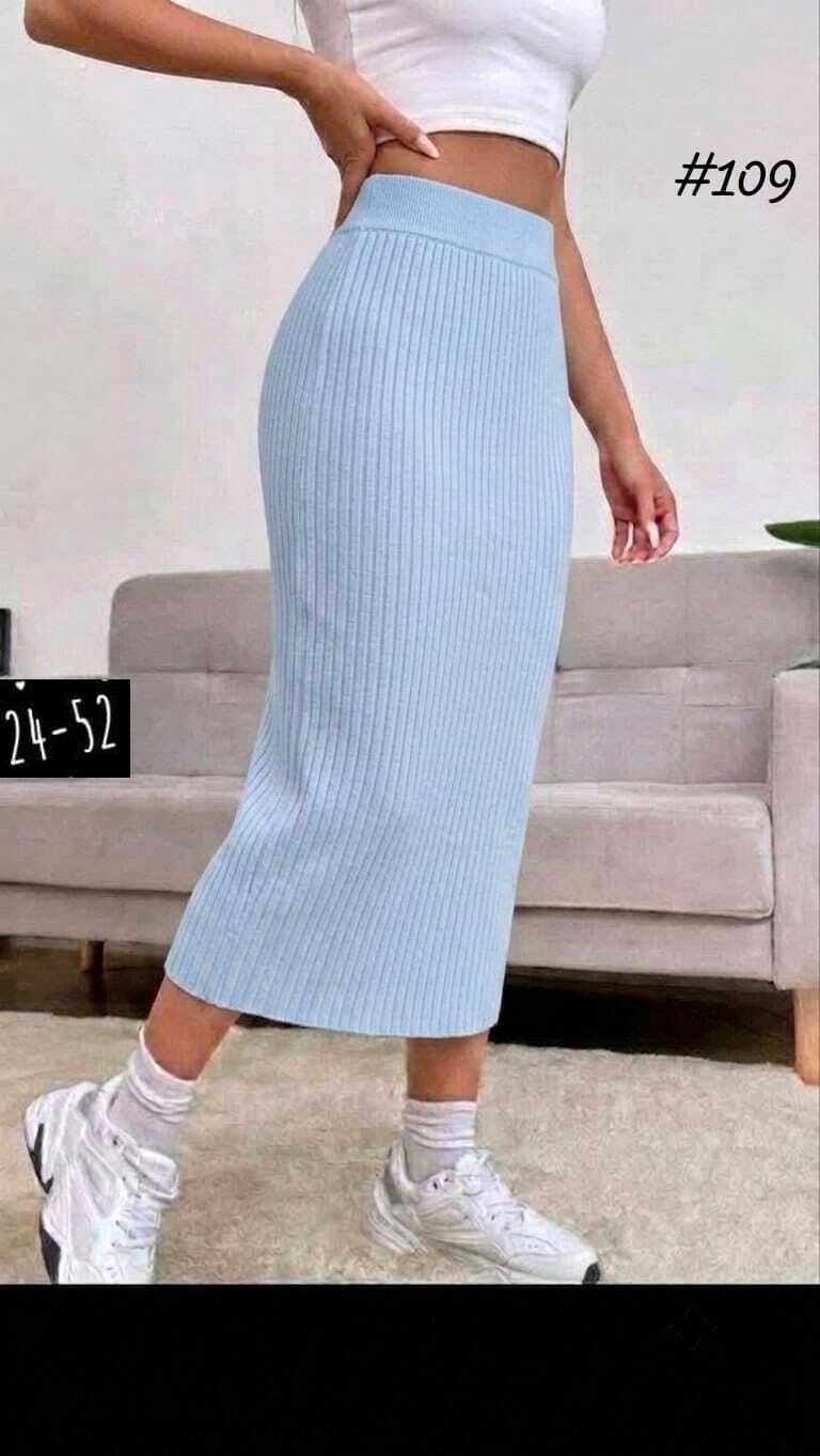 shein ezwear юбка с высокой талией вязаный в рубчик,трикотажная юбка,вязаная юбка,юбка женская,юбка лапша длинная вязаная