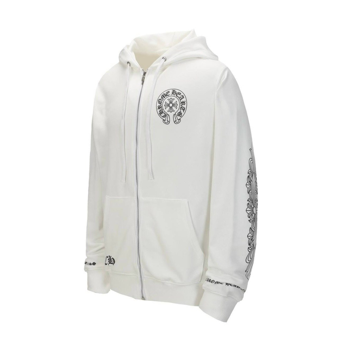 толстовка chrome hearts,зип худи chrome hearts,худи chrome hearts,белое худи,белые толстовки