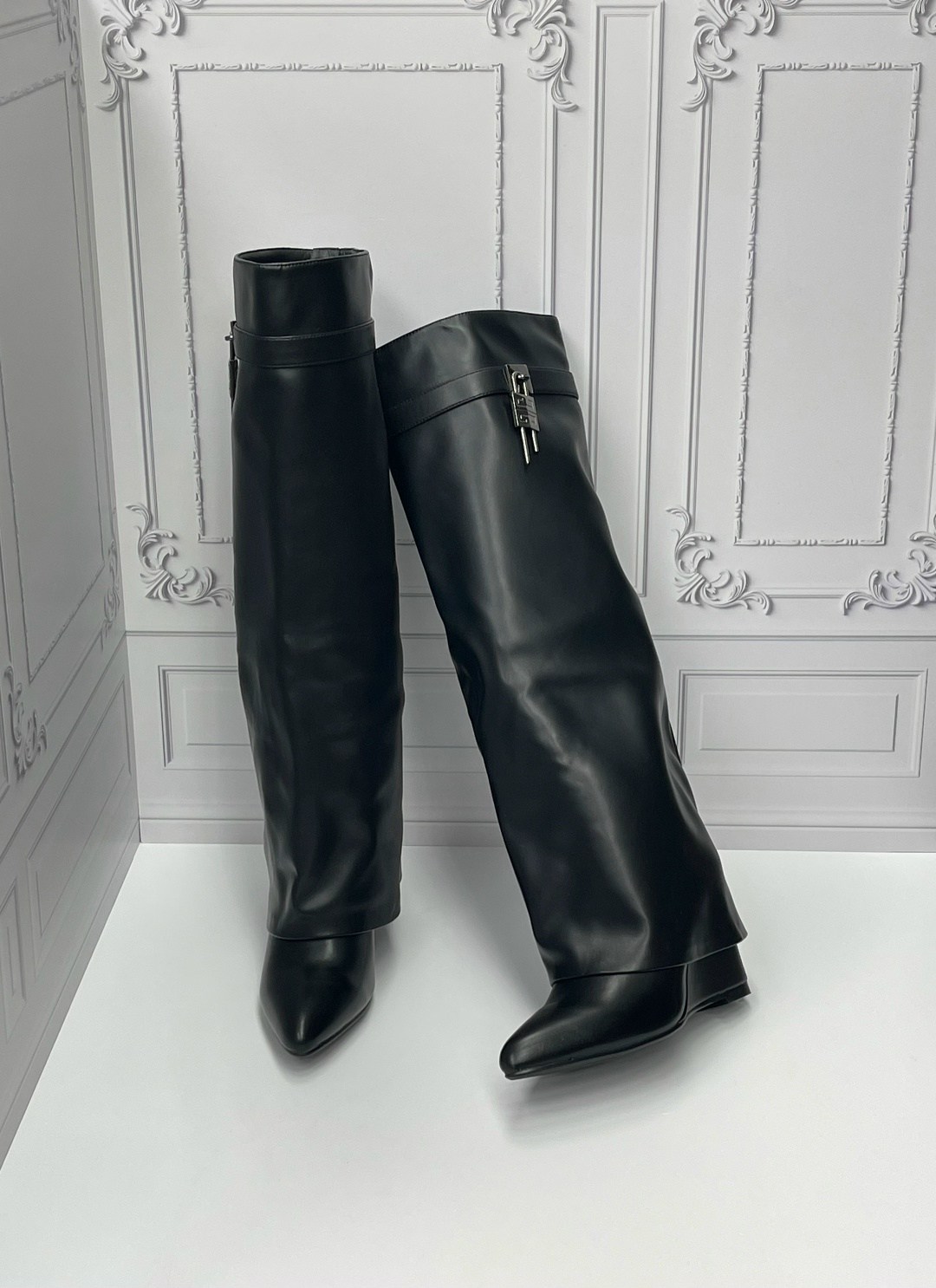 ,женские сапоги,сапоги,givenchy сапоги,сапоги на танкетке в стиле givenchy арт с53-1