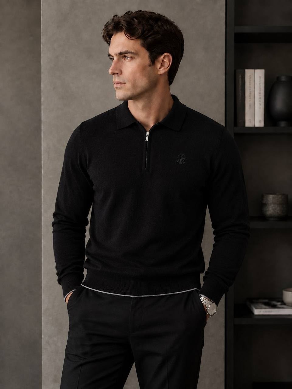 polo ralph lauren men's half-zip wool and cashmere blend sweater,ralph lauren sweater,polo ralph lauren merino wool half zip sweater,мужской пуловер,мужская мода
