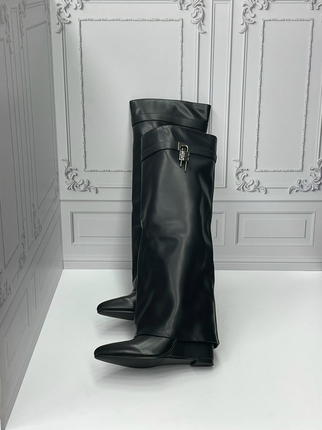 ,женские сапоги,сапоги,givenchy сапоги,сапоги на танкетке в стиле givenchy арт с53-1