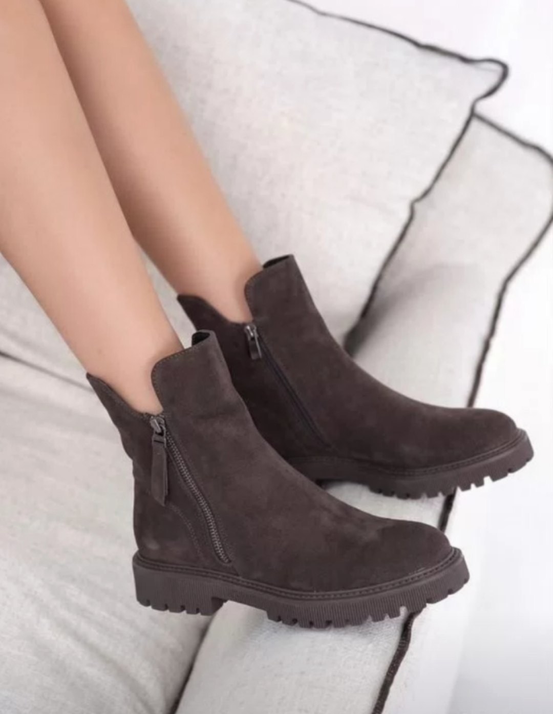 ,женские ботинки,ботинки vaneli zilla цвет brown waterproof suede,ботинки, женская