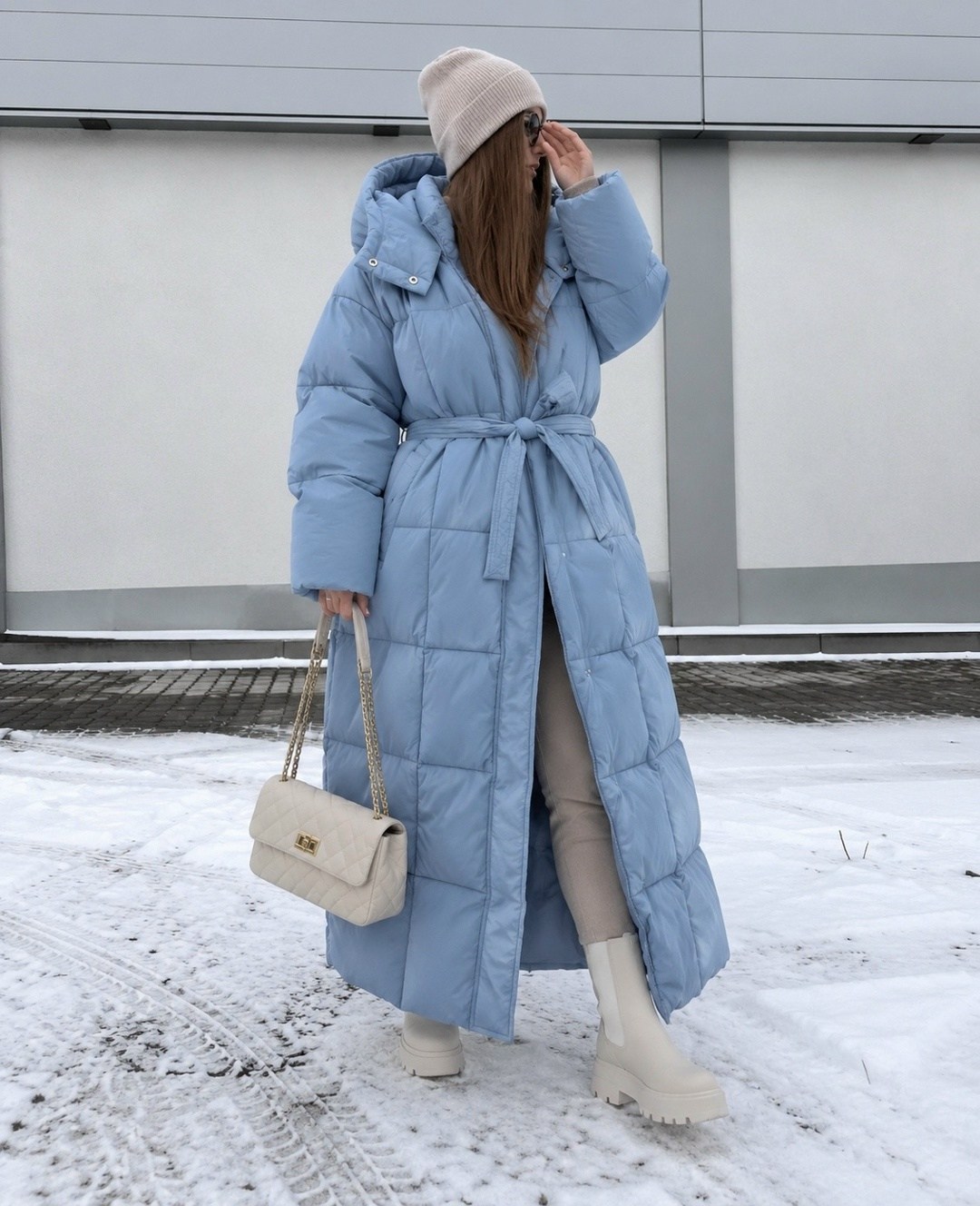длинный пуховик,пуховик бежевый,пуховик,молочный пуховик,пуховик пальто