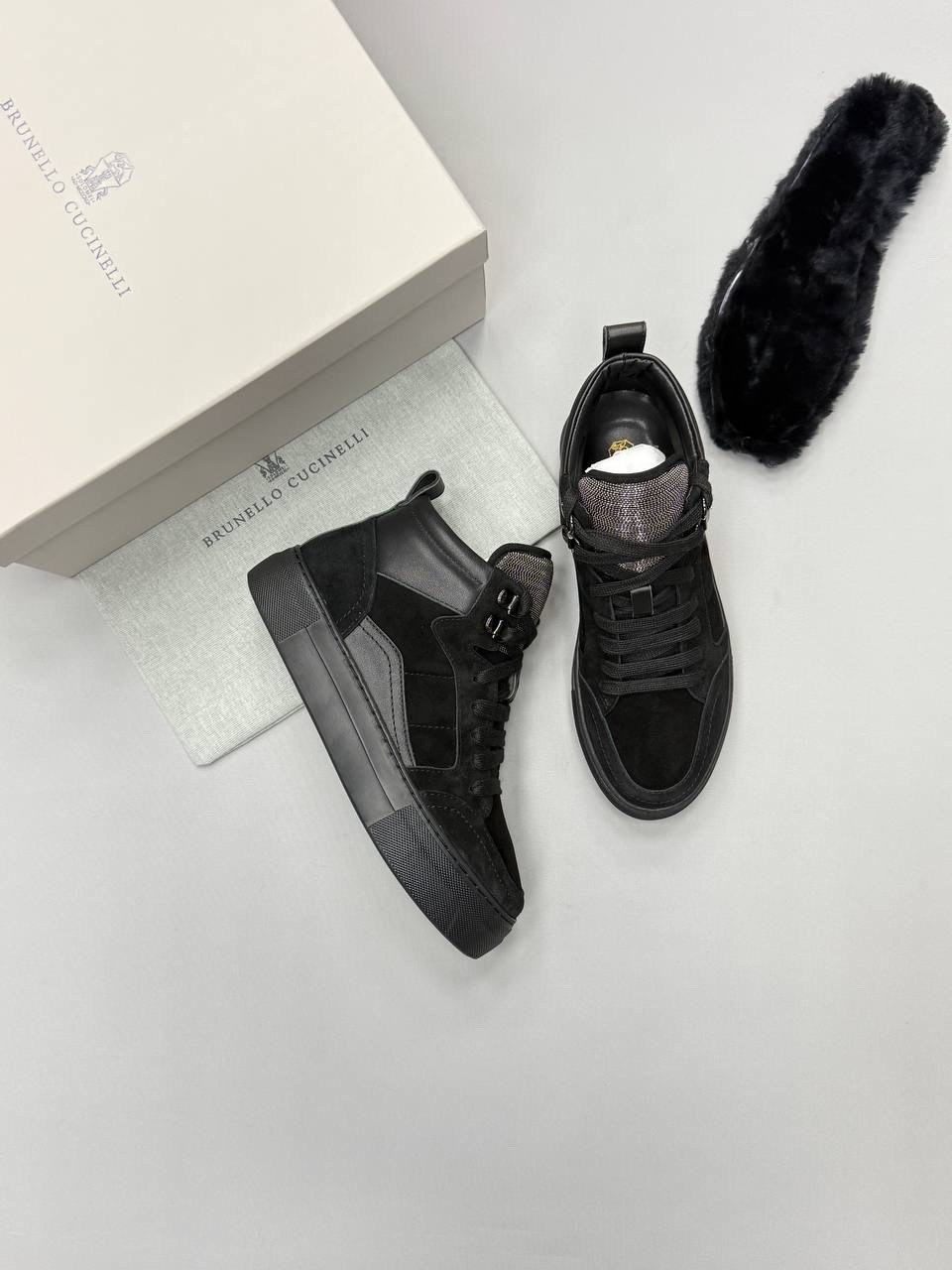 ,balmain кроссовки,кеды balmain,кеды balmain мужские,высокие кеды balmain замша мех чёрные