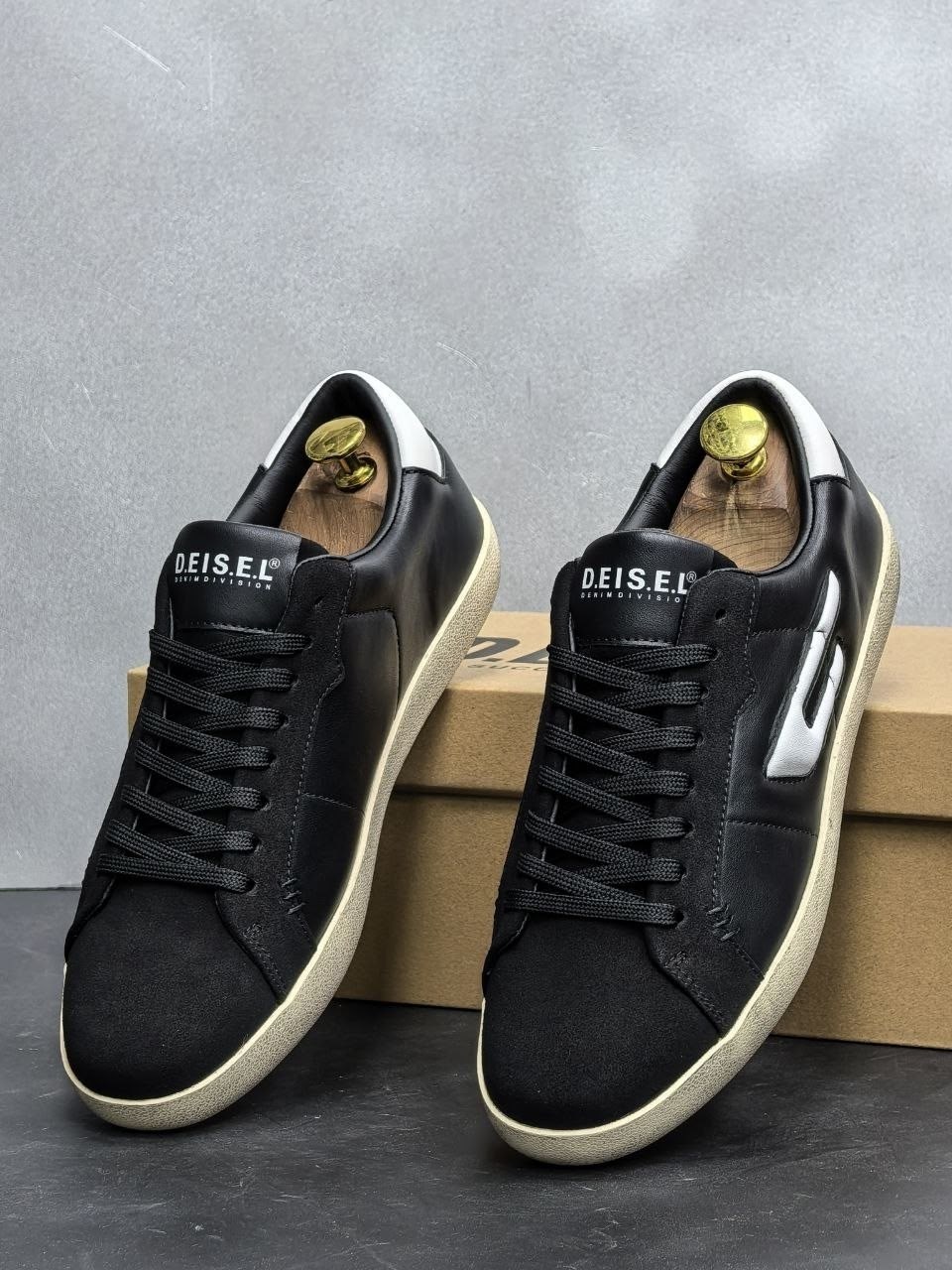кеды diesel,мужские кеды diesel y03336p2034,,кроссовки diesel zapatillas black white,кеды diesel premium shoes 223128008