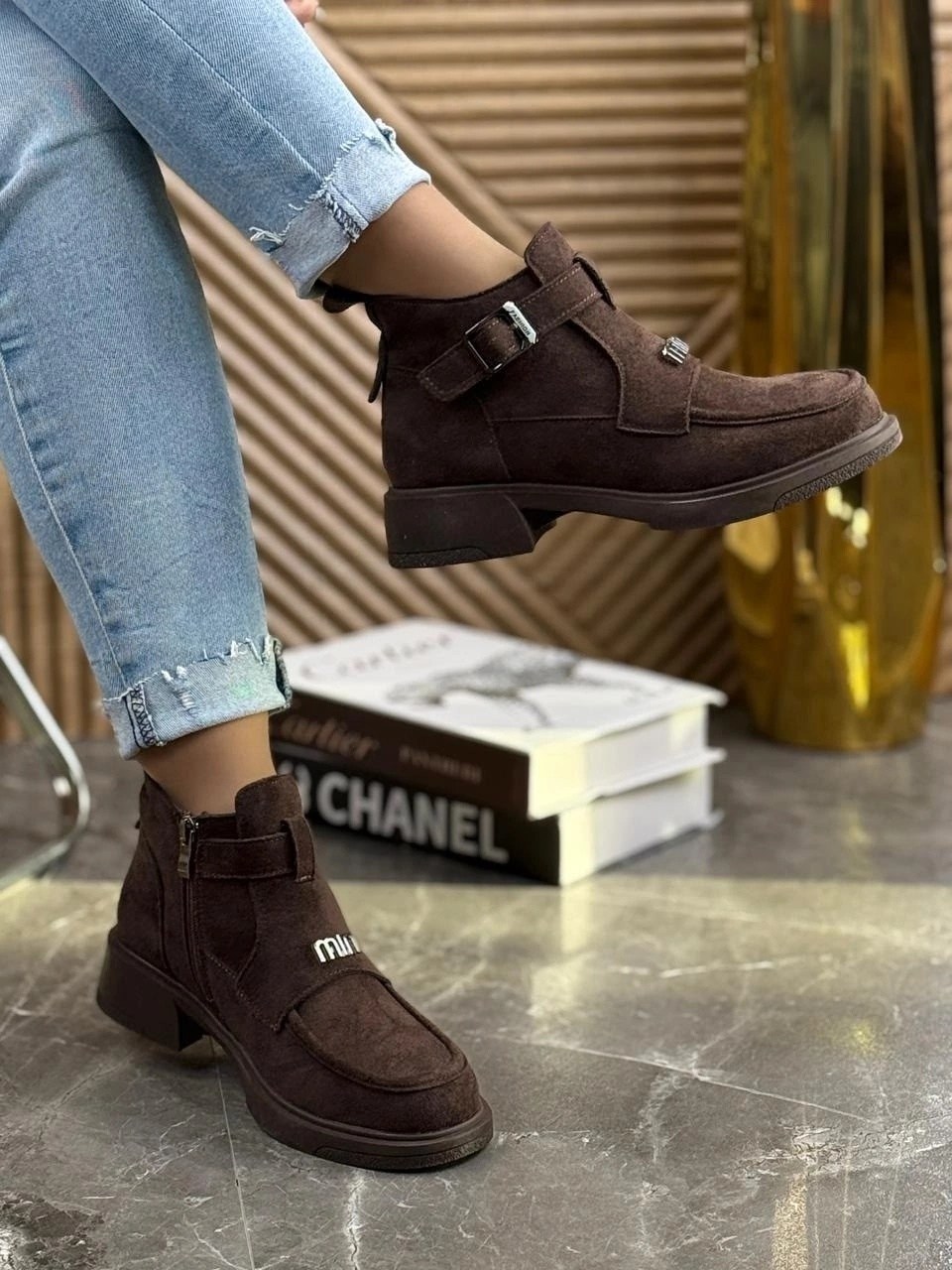 ,женские ботинки, женская зимняя, женская,ботинки miu miu