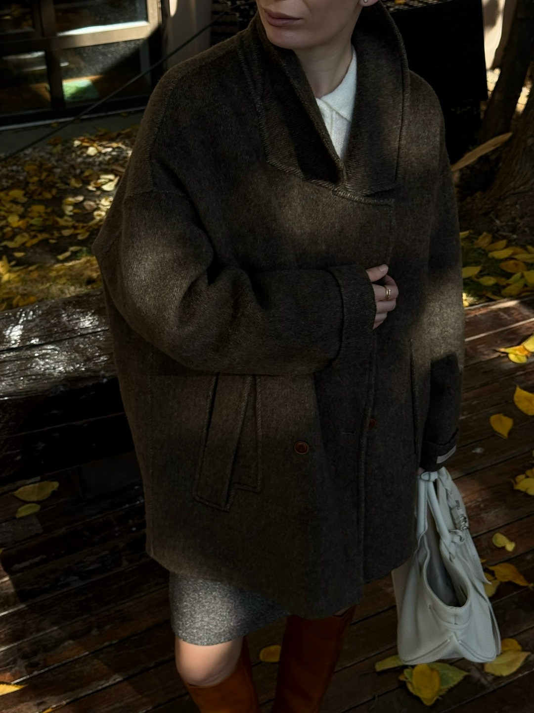 пальто оверсайз,пальто женское,пальто свободного кроя,пальто серое,шерстяное пальто