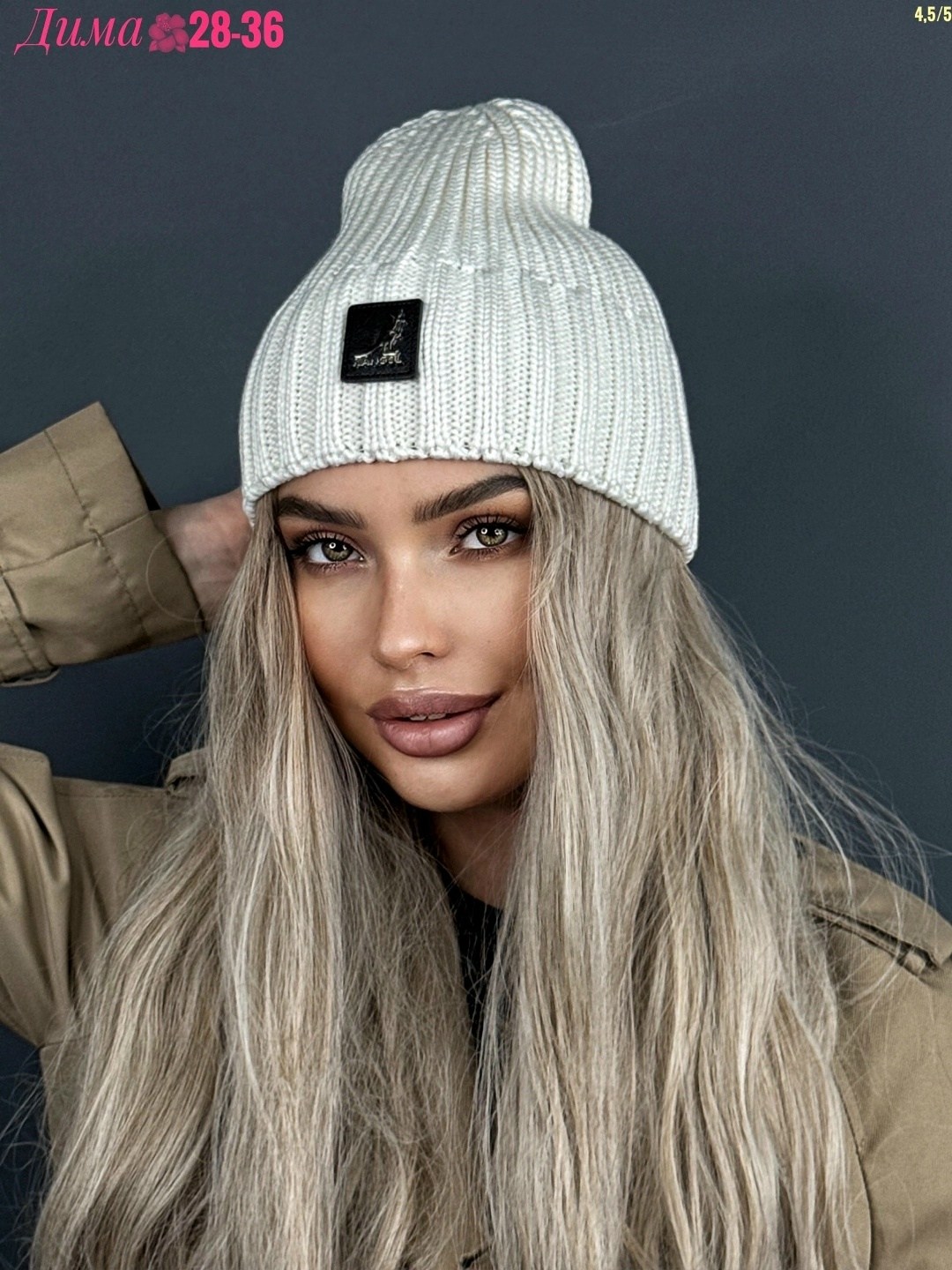 шапка бини тыковка ало a&t fashion,шапка женская guess,шапка женская,шапкa,женская вязаная шапка