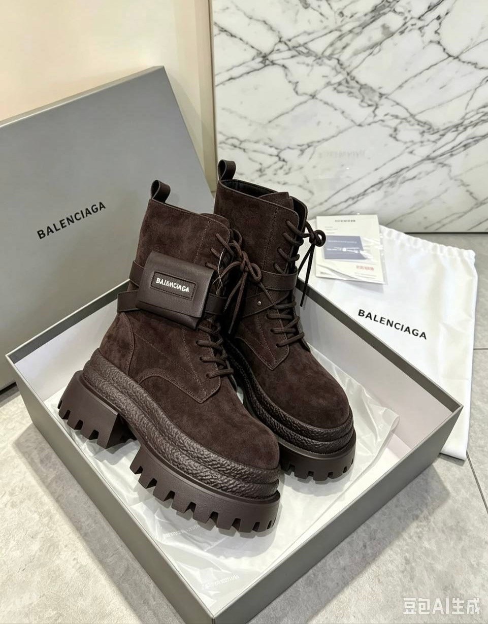 ботинки balenciaga,ботинки осенние balenciaga,ботинки balenciaga высокая подошва,ботинки осенние balenciaga premium shoes,ботинки осенние с натуральным мехом balenciaga