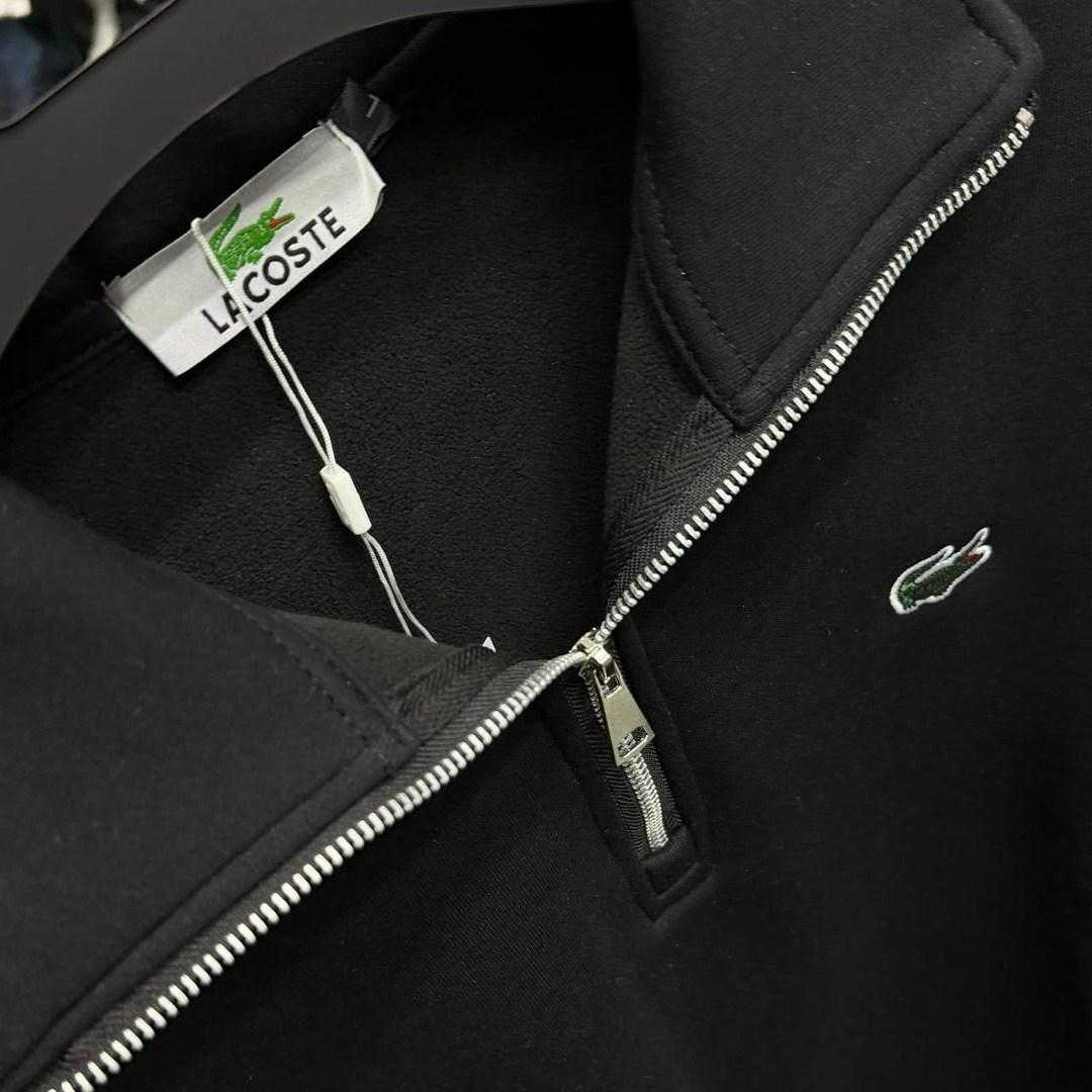 lacoste men s long sleeve quarter zip cotton sweatshirt silver,толстовка мужская lacoste casual серая,lacoste sweatshirt men's lacoste 1/4 zip neck cotton sweat,толстовка мужская светло-серая lacoste,