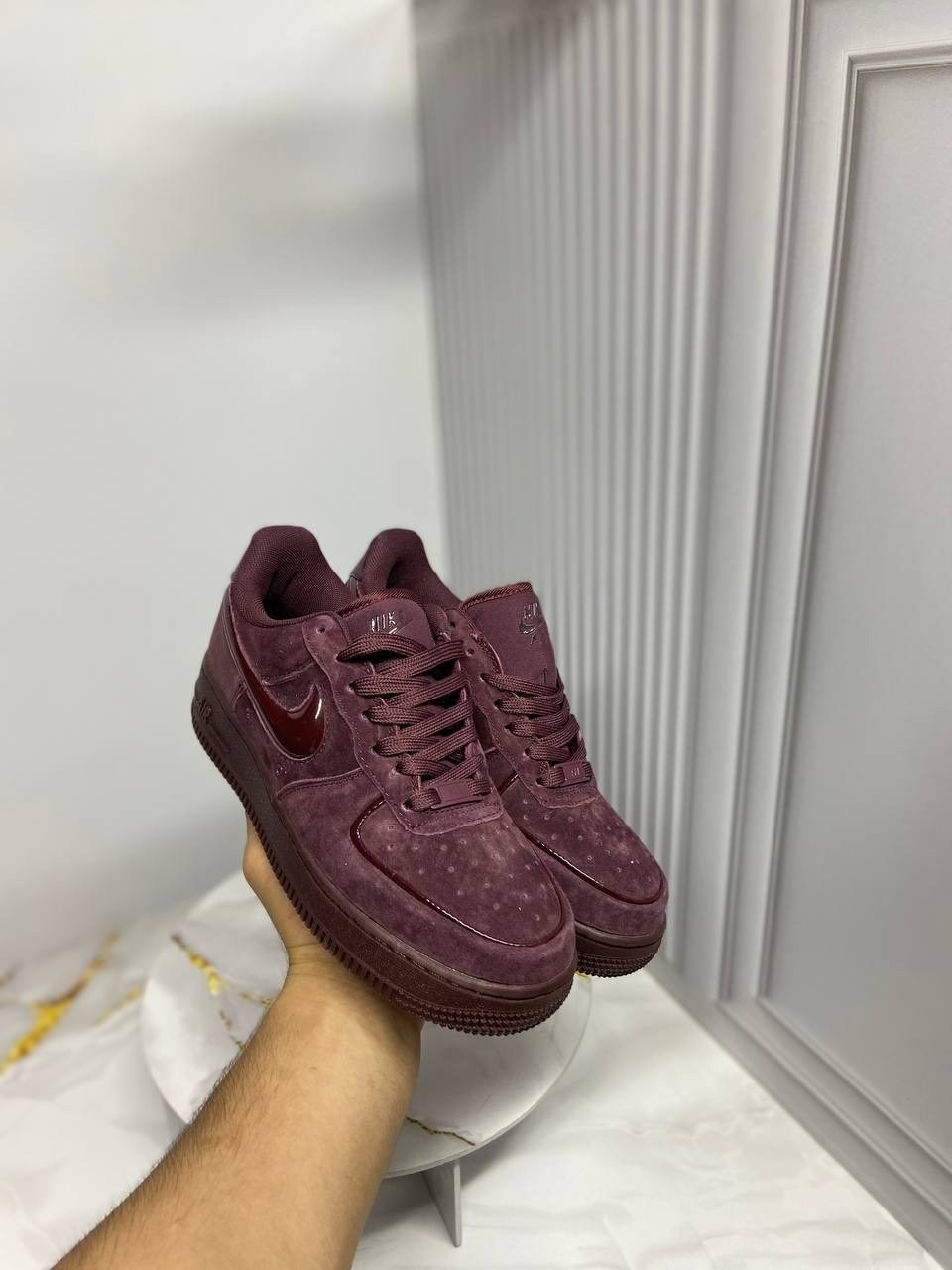 кроссовки,nike air force 1 '07,nike air force 1 low,бордовые найки,nike air force 1