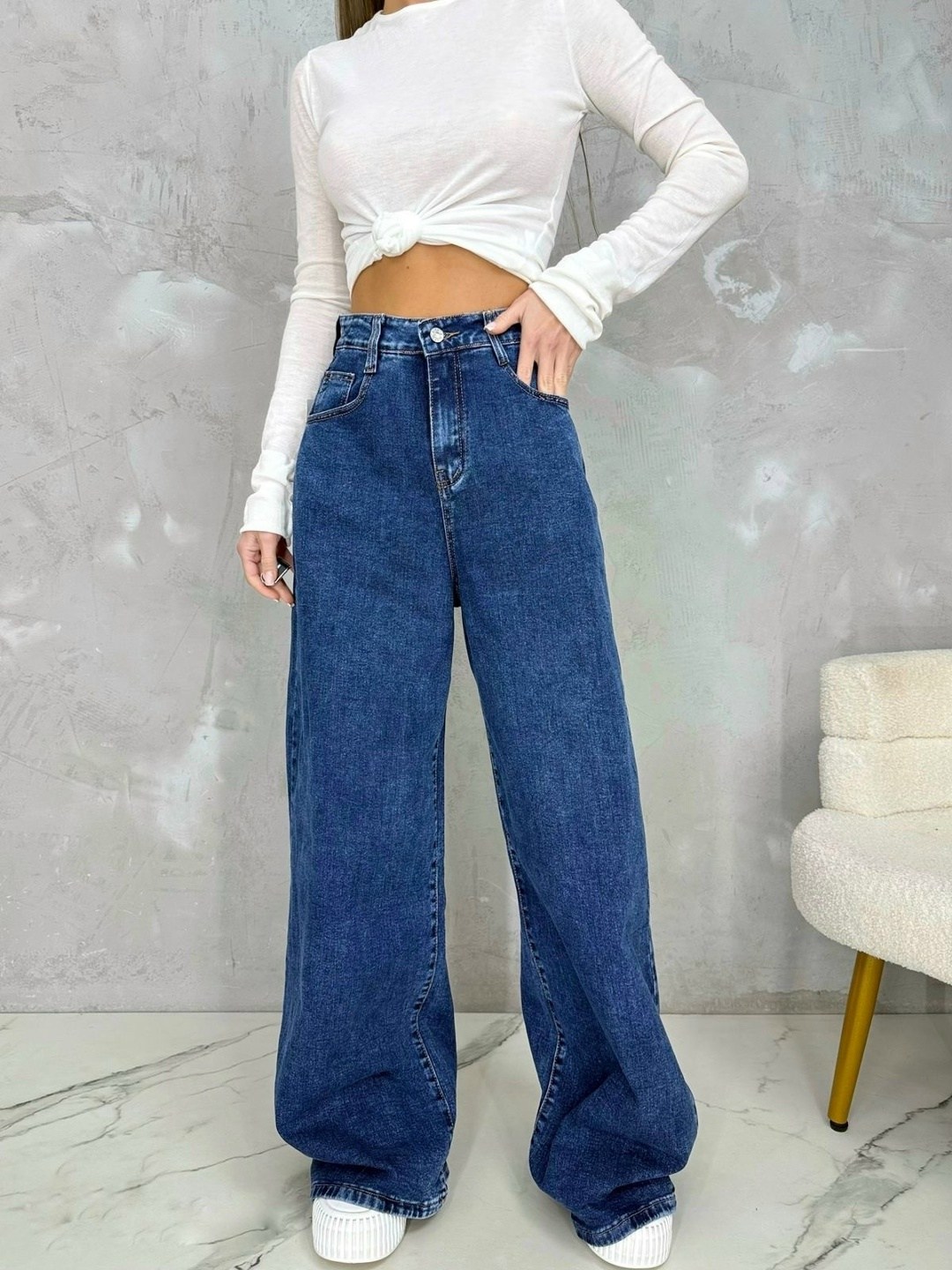 джинсы широкие,джинсы широкие с высокой посадкой dh fashion,женские джинсы,джинсы с высокой посадкой,джинсовые брюки