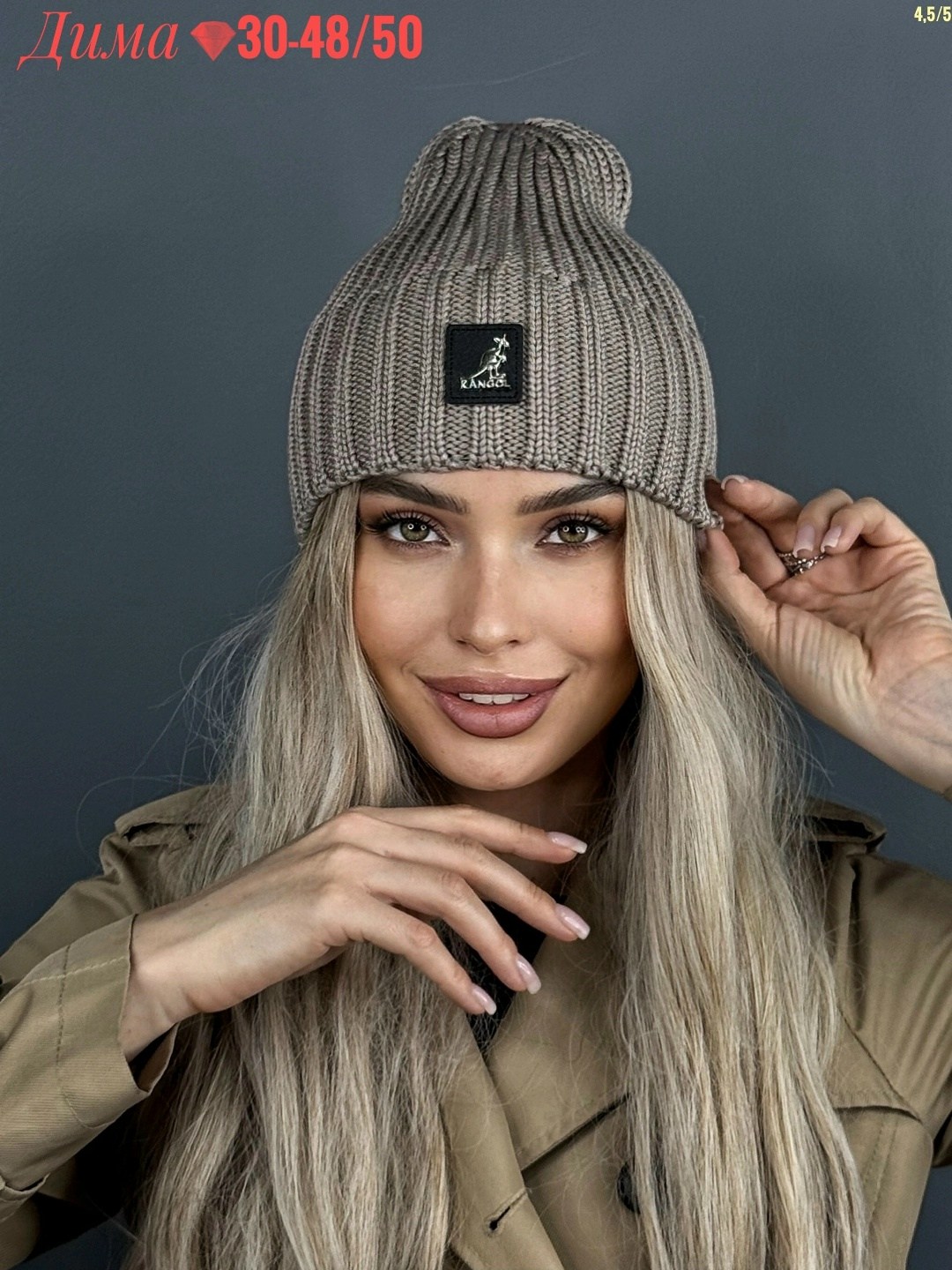 шапка бини тыковка ало a&t fashion,шапка женская guess,шапка женская,шапкa,женская вязаная шапка