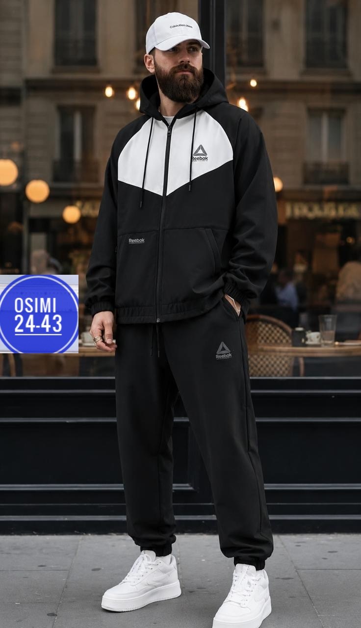 спортивный костюм reebok,спортивный костюм reebok 2026 мужской,костюм спортивный reebok ts tracksuit,костюм reebok,ветровка reebok мужская белая