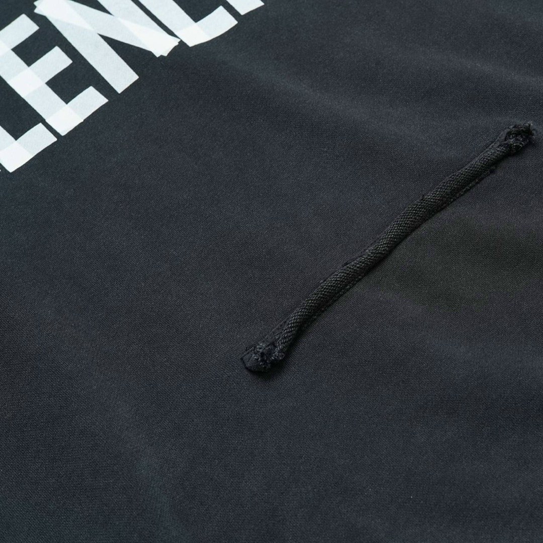 толстовка balenciaga с новым логотипом ленты,худи balenciaga,худи tape type с логотипом balenciaga черный,толстовка,balenciaga hoodie