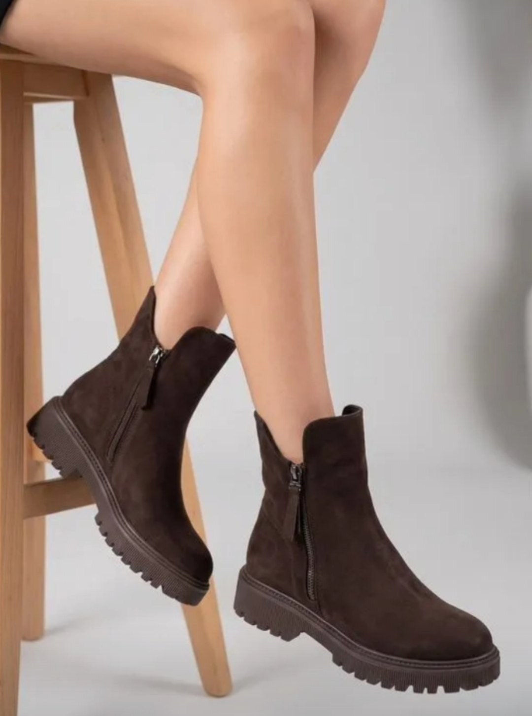 ,женские ботинки,ботинки vaneli zilla цвет brown waterproof suede,ботинки, женская