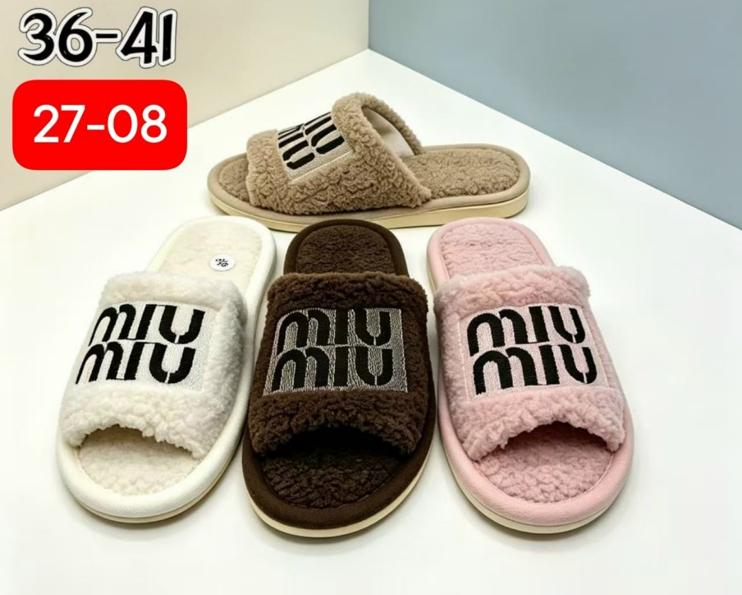 тапочки miu miu,тапочки женские,тапочки домашние женские,тапочки miu miu белые,женские меховые шлепанцы miu miu белые