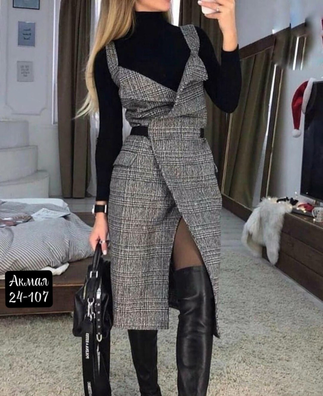 сарафан из твида,сарафан теплый,сарафан из кашемира,сарафан от carolina,сарафан модный