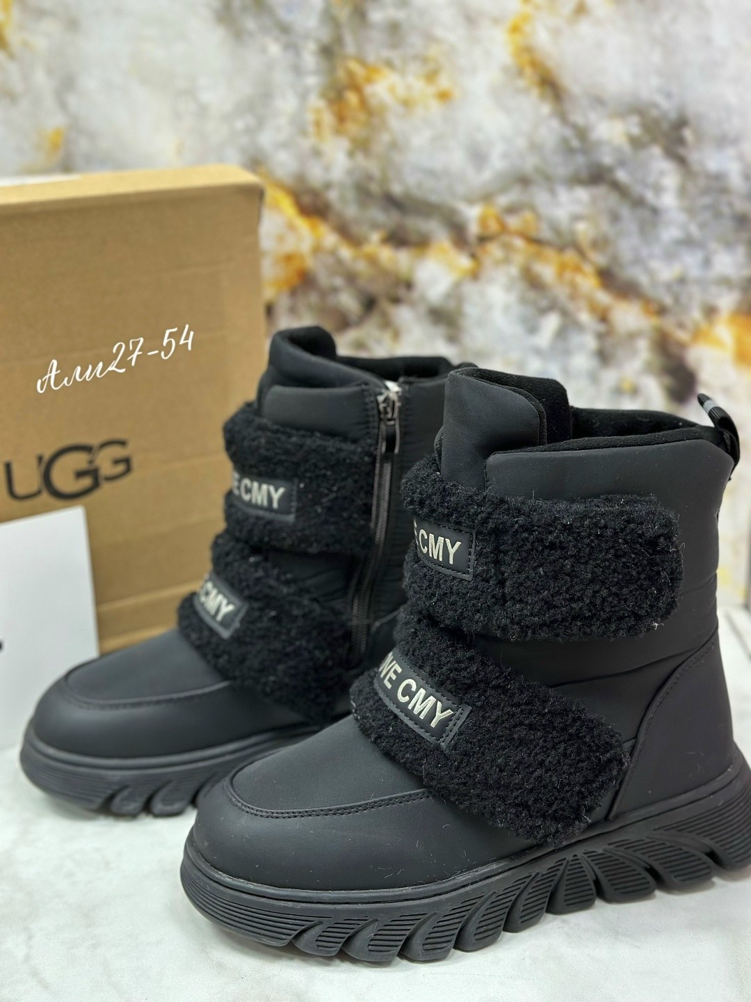 угги зимние с натуральным мехом на липучках ugg 269751436,женские угги,угги зимние с натуральным мехом на липучках,,угги ugg женские