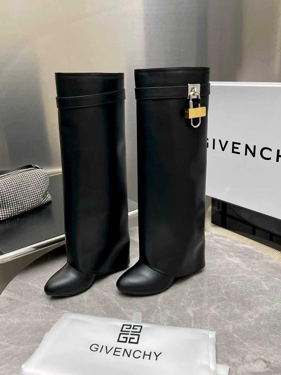 сапоги givenchy,высокие сапоги,женские сапоги,сапоги живанши,сапоги givenchy натуральная кожа