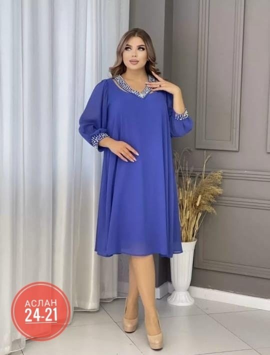шифоновое платье большого размера binmoda,шифоновое платье большого размера,платье женская,платье шифон,платье для красивых дам