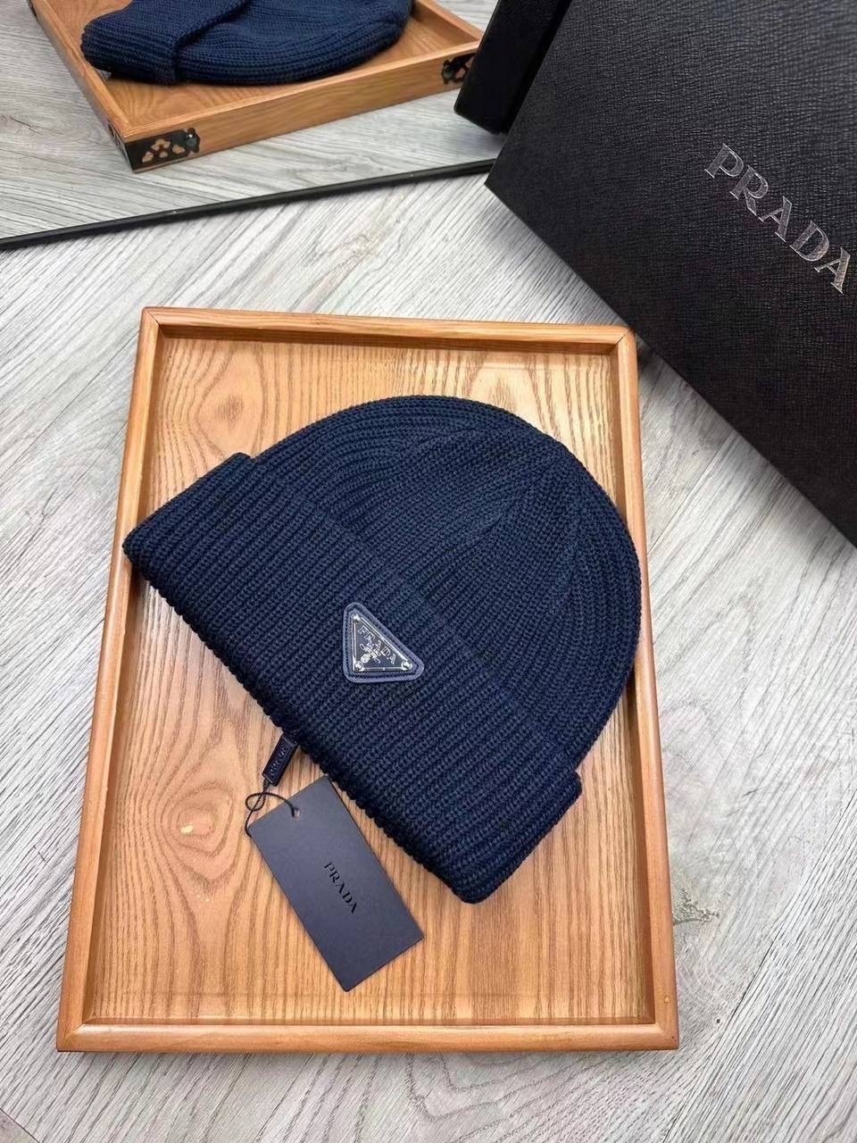 шапка prada,шапка от прада,вязаная шапка prada,шапка мужская,шапка прада