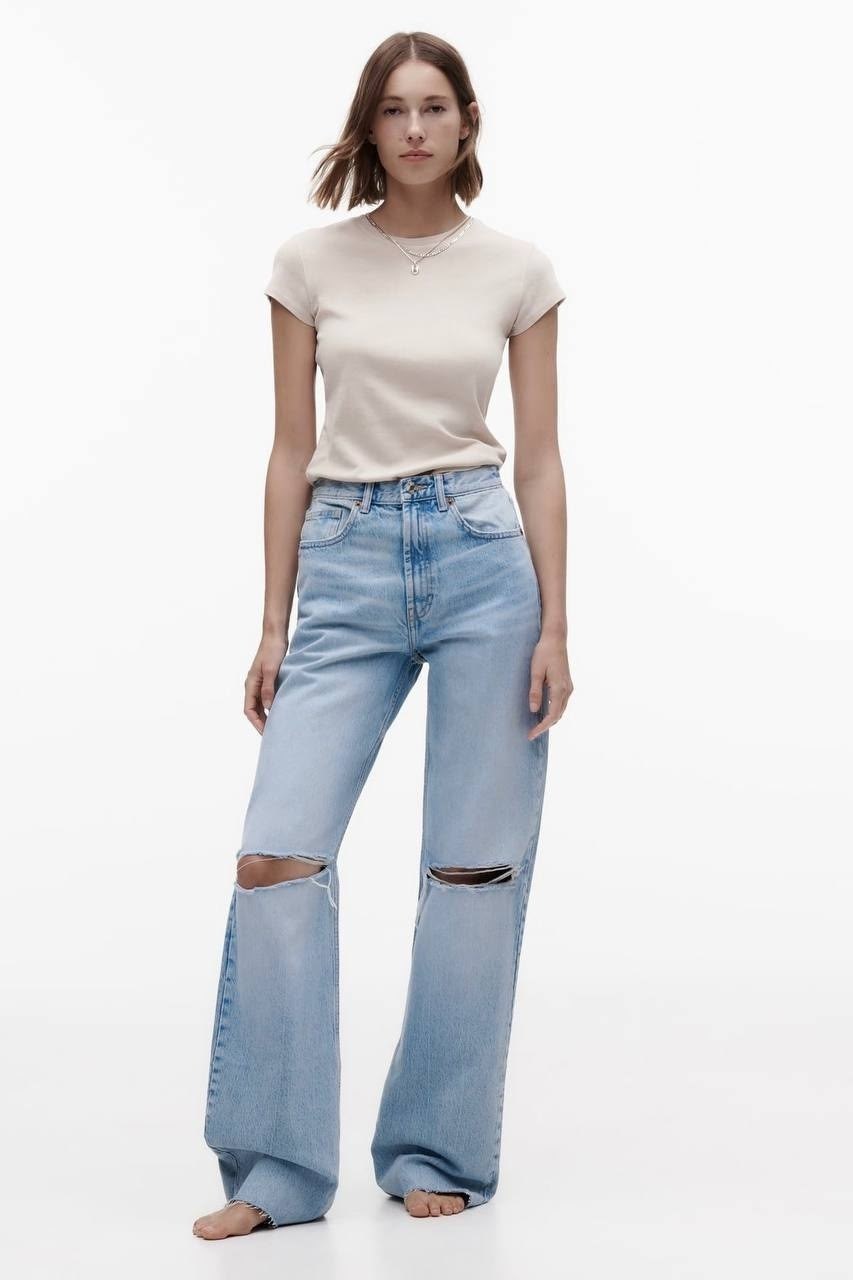 джинсы zara wide leg,женские джинсы,брюки джинсовые,брюки джинсы,джинсы женские с завышенной талией
