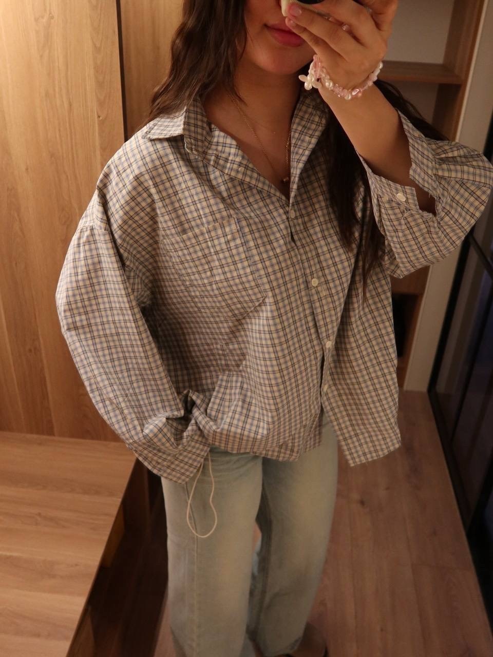 рубашка оверсайз летняя в клетку betrendy wear,рубашка женская оверсайз в клетку,женская рубашка,рубашка в клетку женская,рубашка свободного кроя