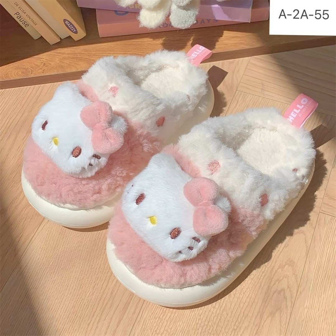 тапочки sanrio,тапочки домашние,домашние тапочки kuromi,тапочки теплые,тапочки для девочек