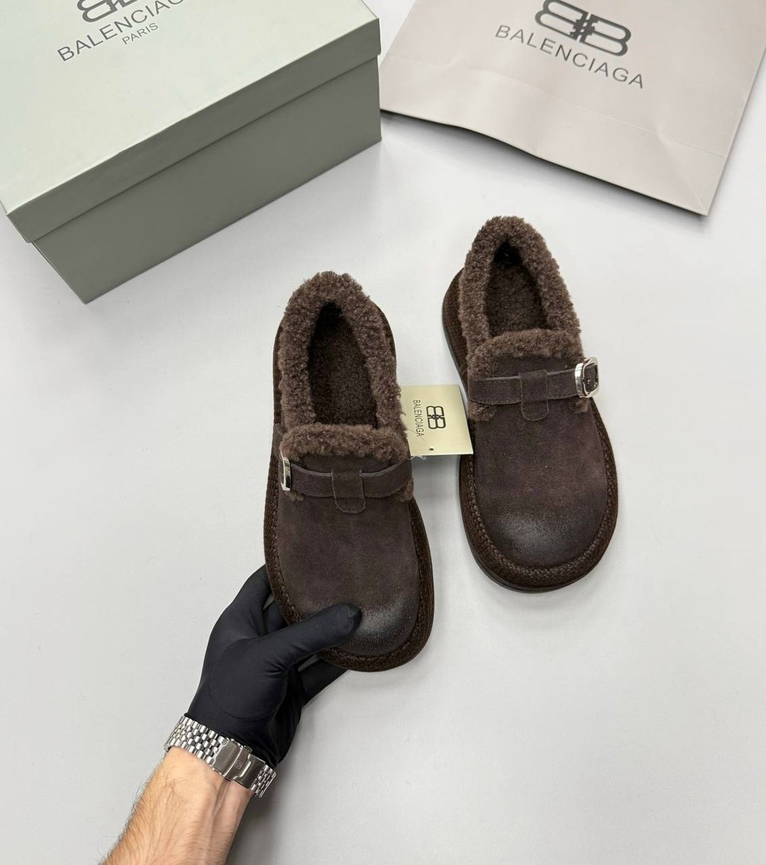 ,сабо birkenstock, повседневные,зимняя женская ,теплая
