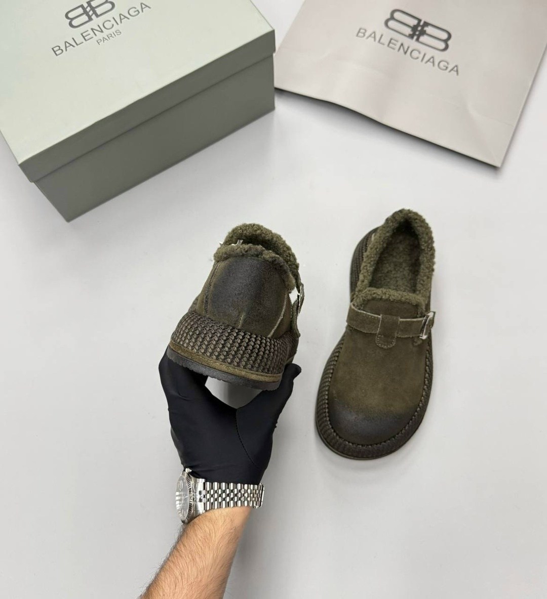 ,сабо birkenstock, повседневные,зимняя женская ,теплая