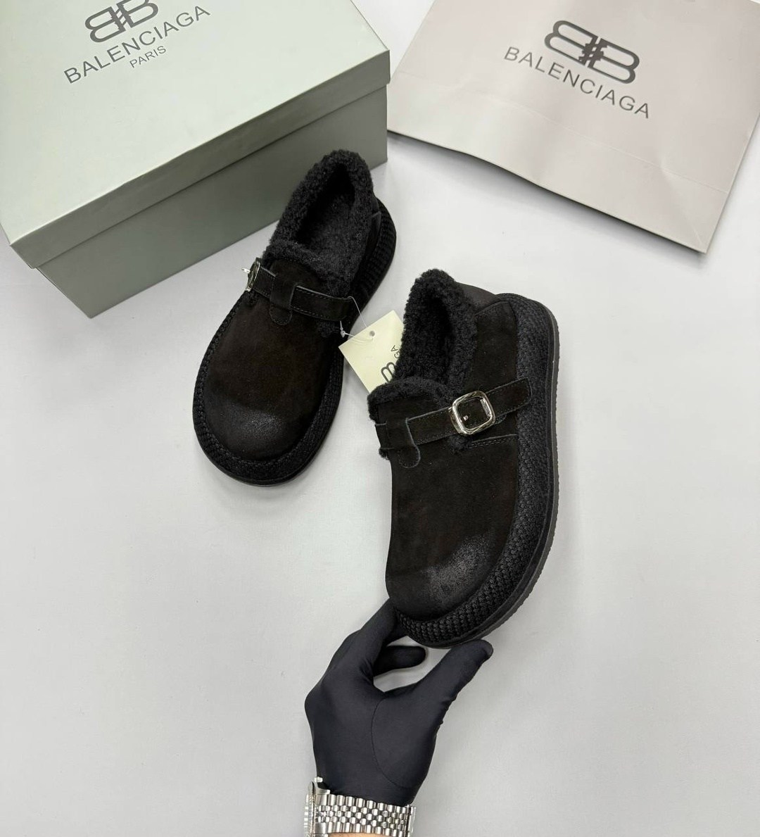 ,сабо birkenstock, повседневные,зимняя женская ,теплая