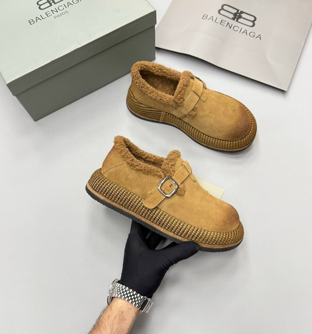 ,сабо birkenstock, повседневные,зимняя женская ,теплая