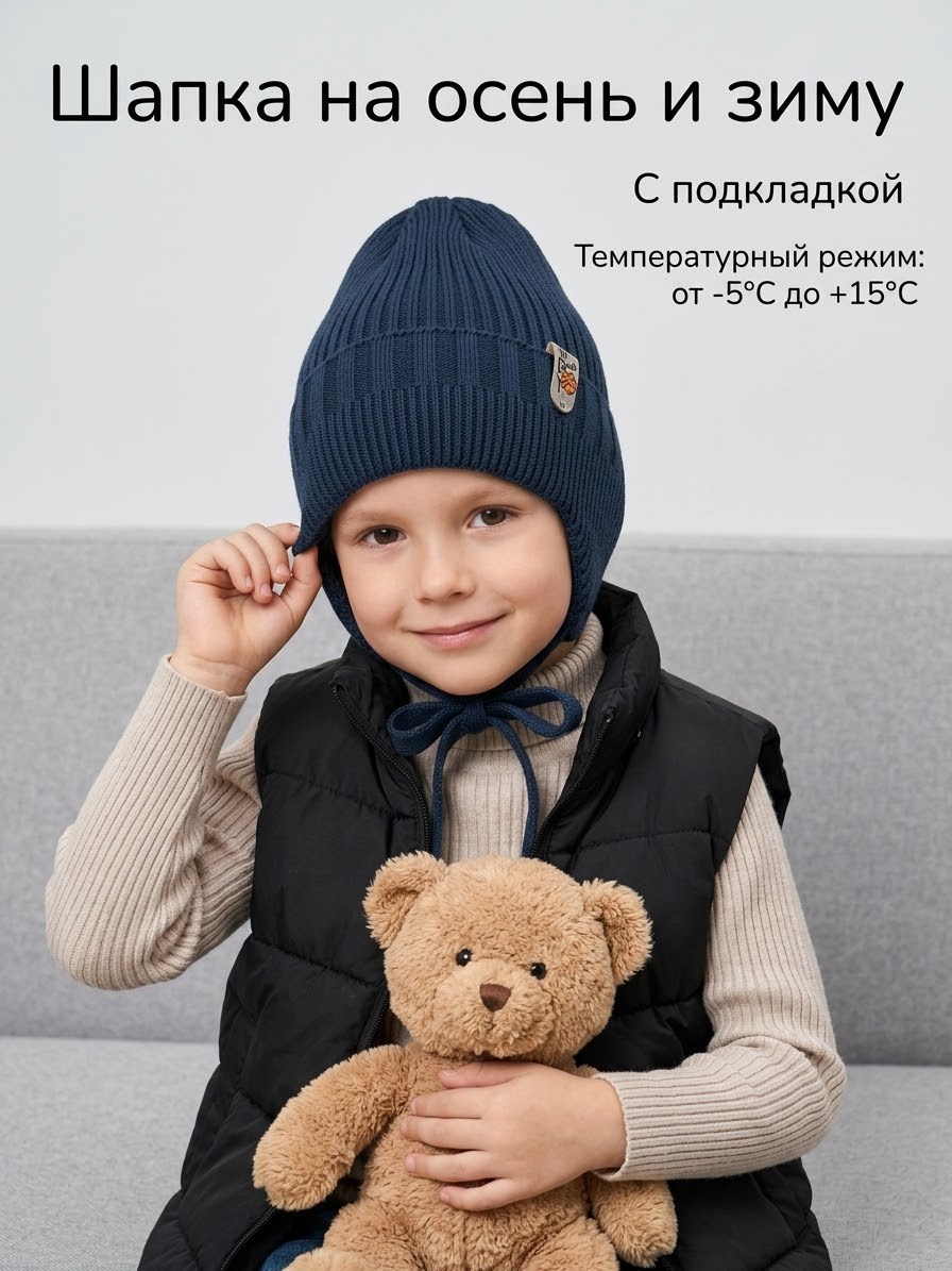шапка для мальчика,шапка для мальчика зимняя,шапка для детей,шапка демисезонная,шапка с завязками для мальчика