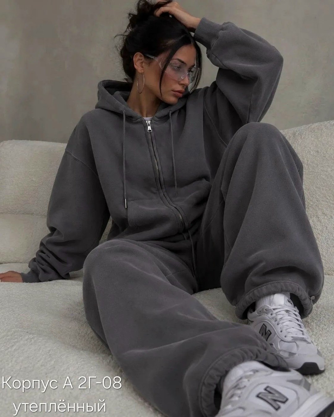 спортивный костюм теплый с начесом с капюшоном оверсайз modern_girlie,спортивный костюм женский на флисе,костюм женский на флисе,костюм на флисе,спортивный костюм с капюшоном