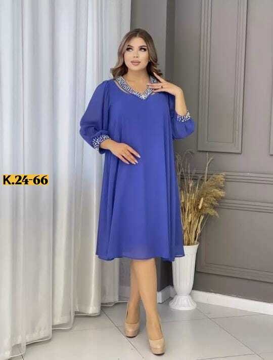 шифоновое платье большого размера binmoda,шифоновое платье большого размера,платье для красивых дам,платье женская,платье шифон